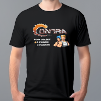 “Up, Up, Down, Down…” Contra Start Screen Tee